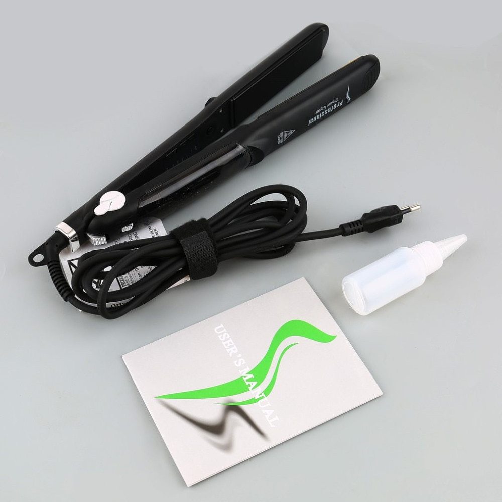 Steam Function Flat Iron Tourmaline Ceramic Vapor Professional Hair Straightener with Argan Oil Infusion Straightening Irons Steam Function Flat Iron Tourmaline Ceramic Vapor Professional Hair Straightener with Argan Oil Infusion Straightening Irons